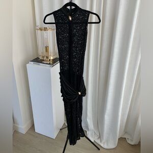 Black Lace Maxi Dress